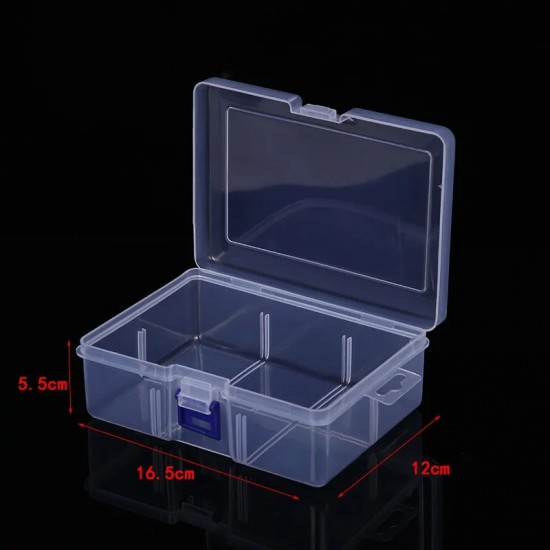 Clear Plastic Storage Box Rectangular Dustproof Waterproof Tool Parts Container