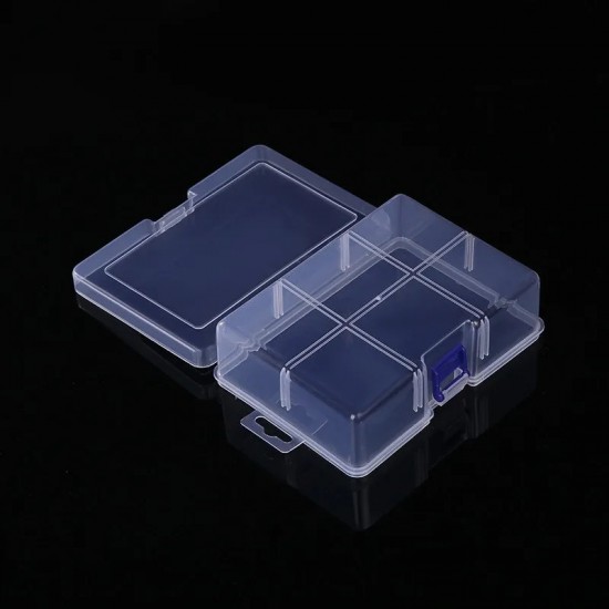 Clear Plastic Storage Box Rectangular Dustproof Waterproof Tool Parts Container