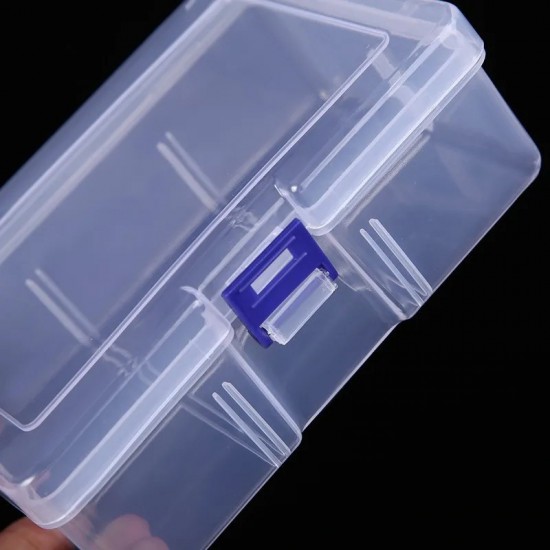 Clear Plastic Storage Box Rectangular Dustproof Waterproof Tool Parts Container