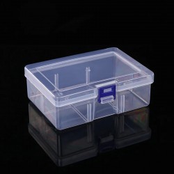 Clear Plastic Storage Box Rectangular Dustproof Waterproof Tool Parts Container
