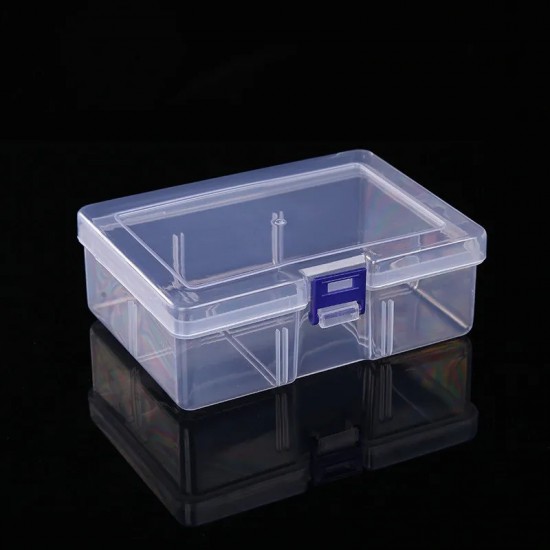 Clear Plastic Storage Box Rectangular Dustproof Waterproof Tool Parts Container