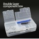 1pc Transparent Plastic Storage Box Small Parts Screw Component Organizer Case
