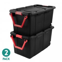 Extra Large Storage Bin, 40 Gallon Wheeled Plastic Storage Container With Handle